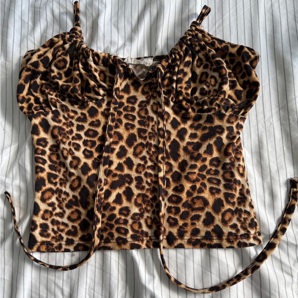 Olivia Rae Cheetah Print Bustier Camisole